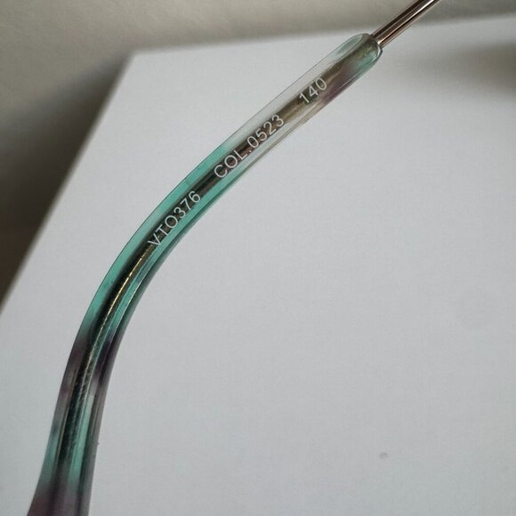 TOUS Teal Aviator Eyeglasses Frames Vintage Style